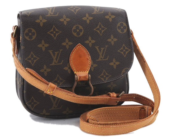 Auth Louis Vuitton Monogram Saint Cloud MM Shoulder Cross Bag M51243 LV 9542C