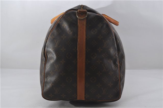 Authentic Louis Vuitton Monogram Keepall Bandouliere 60 M41412 Boston Bag 9542E