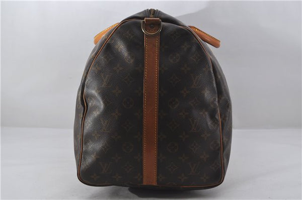 Authentic Louis Vuitton Monogram Keepall Bandouliere 60 M41412 Boston Bag 9542E