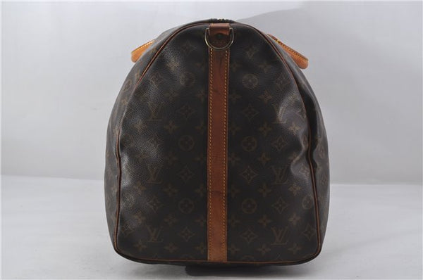 Authentic Louis Vuitton Monogram Keepall Bandouliere 60 M41412 Boston Bag 9542E