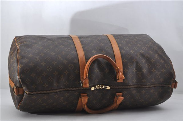 Authentic Louis Vuitton Monogram Keepall Bandouliere 60 M41412 Boston Bag 9542E