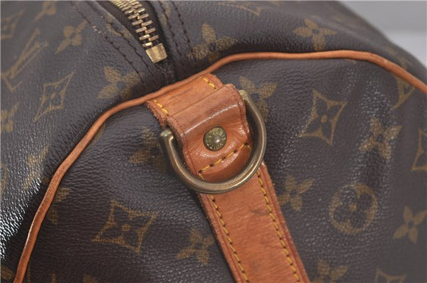 Authentic Louis Vuitton Monogram Keepall Bandouliere 60 M41412 Boston Bag 9542E