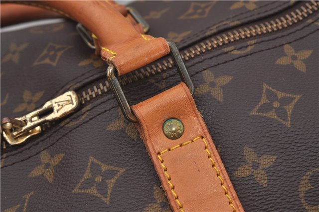 Authentic Louis Vuitton Monogram Keepall Bandouliere 60 M41412 Boston Bag 9542E