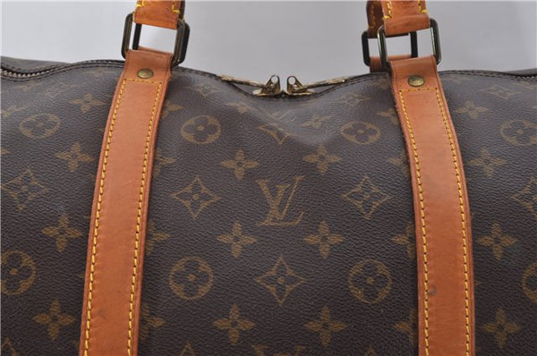 Authentic Louis Vuitton Monogram Keepall Bandouliere 60 M41412 Boston Bag 9542E