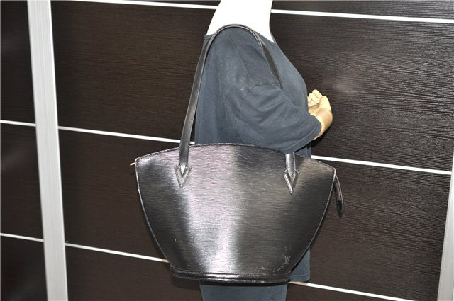 Auth Louis Vuitton Epi SaintJacques Shopping Shoulder Bag Black M52262 LV 9543C
