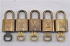 Authentic Louis Vuitton Padlock & Keys 10Set LV 9543F