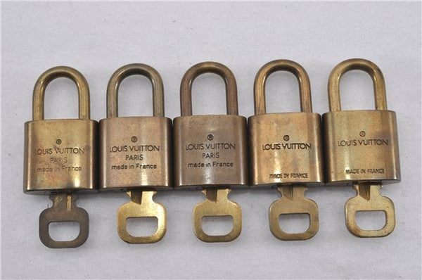 Authentic Louis Vuitton Padlock & Keys 10Set LV 9543F
