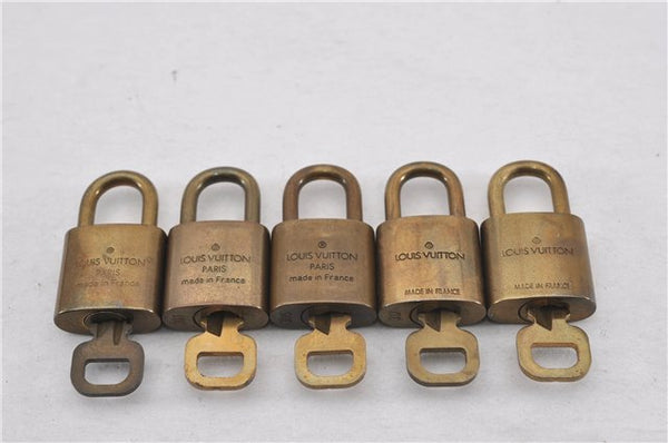 Authentic Louis Vuitton Padlock & Keys 10Set LV 9543F