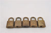 Authentic Louis Vuitton Padlock & Keys 10Set LV 9543F