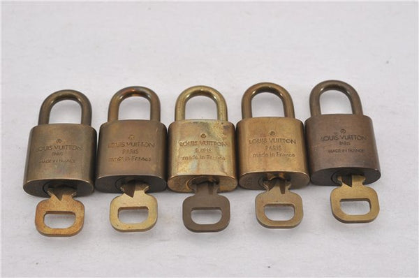 Authentic Louis Vuitton Padlock & Keys 10Set LV 9543F