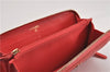 Authentic CHANEL Vintage Lamb Skin Matelasse Long Wallet Purse Pink CC 9545F