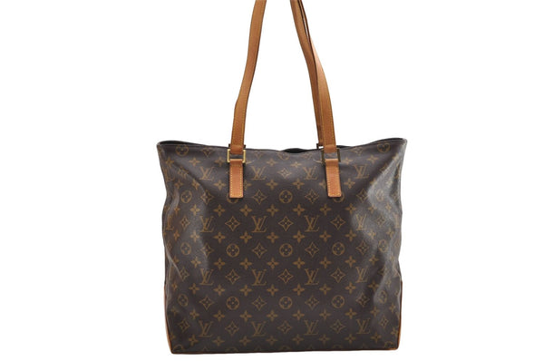 Authentic Louis Vuitton Monogram Cabas Mezzo Tote Bag M51151 LV 9546D