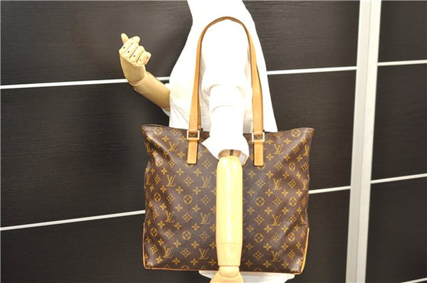 Authentic Louis Vuitton Monogram Cabas Mezzo Tote Bag M51151 LV 9546D