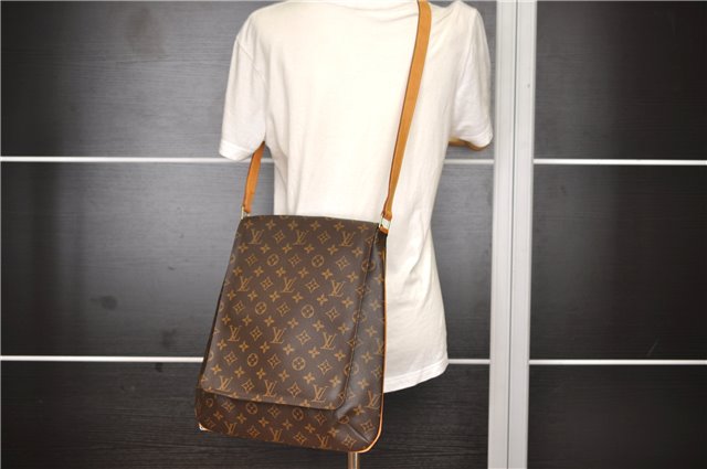 Authentic Louis Vuitton Monogram Musette Shoulder Cross Body Bag M51256 LV 9546F