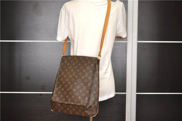 Authentic Louis Vuitton Monogram Musette Shoulder Cross Body Bag M51256 LV 9546F
