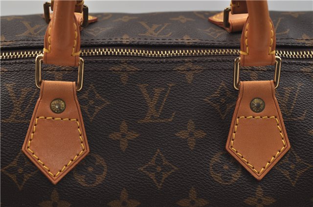 Authentic Louis Vuitton Monogram Speedy 40 Hand Boston Bag M41522 LV 9547D