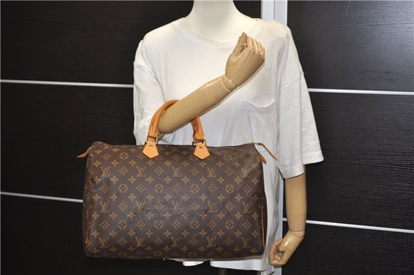 Authentic Louis Vuitton Monogram Speedy 40 Hand Boston Bag M41522 LV 9547D