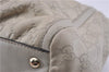 Authentic GUCCI Guccissima Abbey Shoulder Tote Bag GG Leather 189831 Ivory 9547F