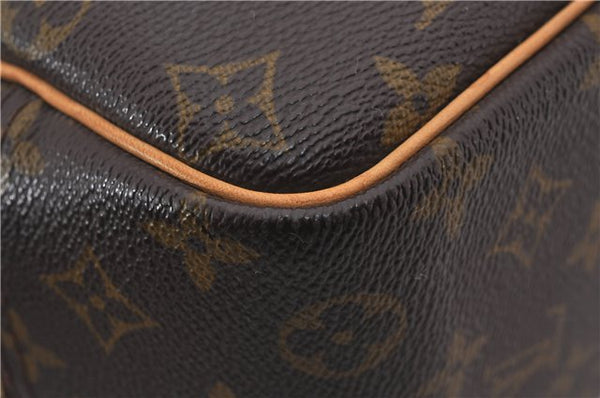 Authentic Louis Vuitton Monogram Deauville Hand Bag M47270 LV 9548D
