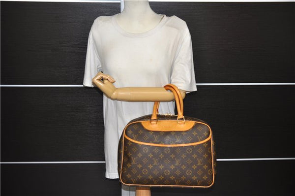 Authentic Louis Vuitton Monogram Deauville Hand Bag M47270 LV 9548D