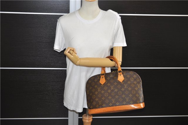 Authentic Louis Vuitton Monogram Alma Hand Bag Purse M51130 LV 9548E