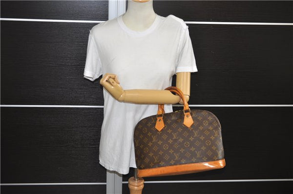 Authentic Louis Vuitton Monogram Alma Hand Bag Purse M51130 LV 9548E