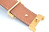 Authentic HERMES Constance Leather Belt Size 66cm 26" Black Brown 9548F