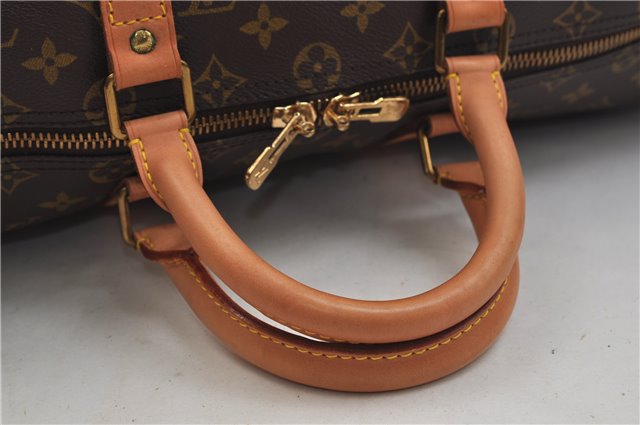 Auth Louis Vuitton Monogram Keepall Bandouliere 50 Boston Bag M41416 LV 9549D