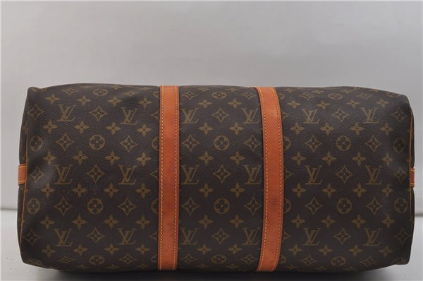 Auth Louis Vuitton Monogram Keepall Bandouliere 50 Boston Bag M41416 LV 9549D