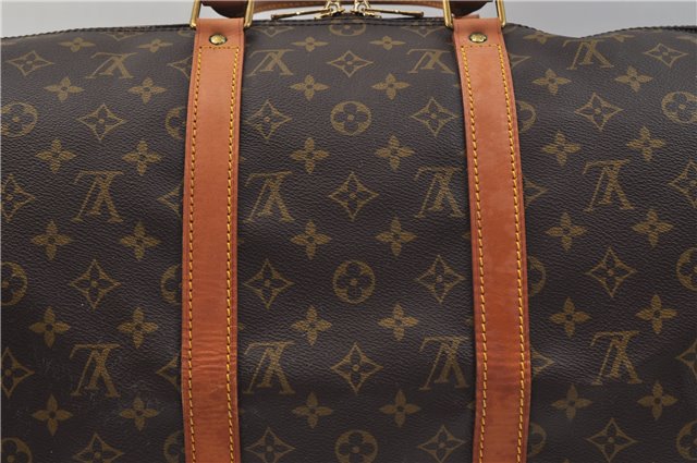 Auth Louis Vuitton Monogram Keepall Bandouliere 50 Boston Bag M41416 LV 9549D