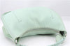 Authentic FENDI Selleria Vintage Shoulder Hand Bag Leather Light Green 9550E