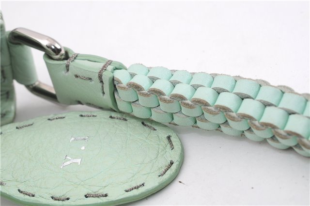 Authentic FENDI Selleria Vintage Shoulder Hand Bag Leather Light Green 9550E