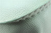 Authentic FENDI Selleria Vintage Shoulder Hand Bag Leather Light Green 9550E