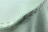 Authentic FENDI Selleria Vintage Shoulder Hand Bag Leather Light Green 9550E