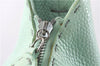 Authentic FENDI Selleria Vintage Shoulder Hand Bag Leather Light Green 9550E
