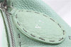 Authentic FENDI Selleria Vintage Shoulder Hand Bag Leather Light Green 9550E