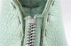 Authentic FENDI Selleria Vintage Shoulder Hand Bag Leather Light Green 9550E