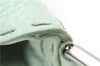 Authentic FENDI Selleria Vintage Shoulder Hand Bag Leather Light Green 9550E