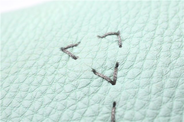 Authentic FENDI Selleria Vintage Shoulder Hand Bag Leather Light Green 9550E
