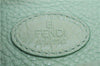 Authentic FENDI Selleria Vintage Shoulder Hand Bag Leather Light Green 9550E
