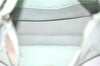 Authentic FENDI Selleria Vintage Shoulder Hand Bag Leather Light Green 9550E