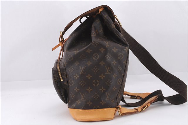 Authentic Louis Vuitton Monogram Montsouris GM Backpack M51135 LV 9551E