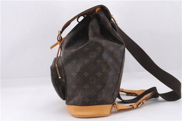 Authentic Louis Vuitton Monogram Montsouris GM Backpack M51135 LV 9551E
