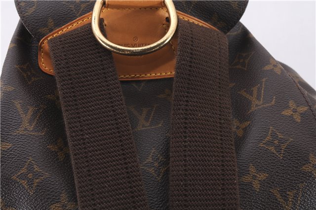 Authentic Louis Vuitton Monogram Montsouris GM Backpack M51135 LV 9551E