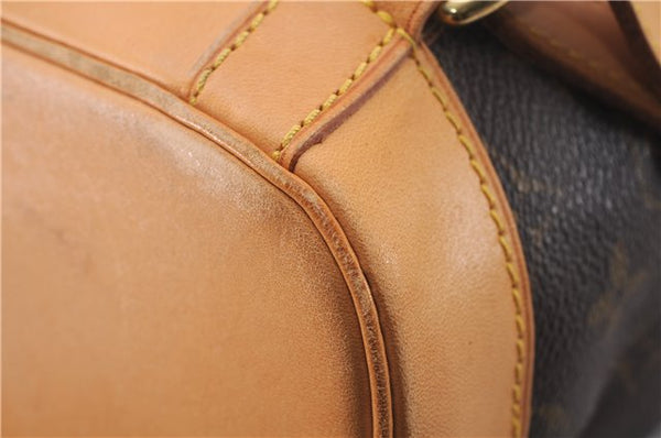 Authentic Louis Vuitton Monogram Montsouris GM Backpack M51135 LV 9551E