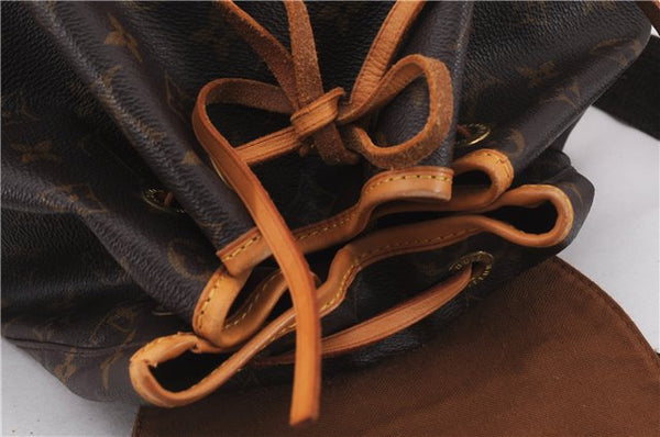 Authentic Louis Vuitton Monogram Montsouris GM Backpack M51135 LV 9551E