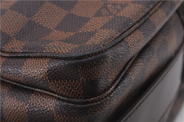 Authentic Louis Vuitton Damier Naviglio Shoulder Cross Body Bag N45255 LV 9552E