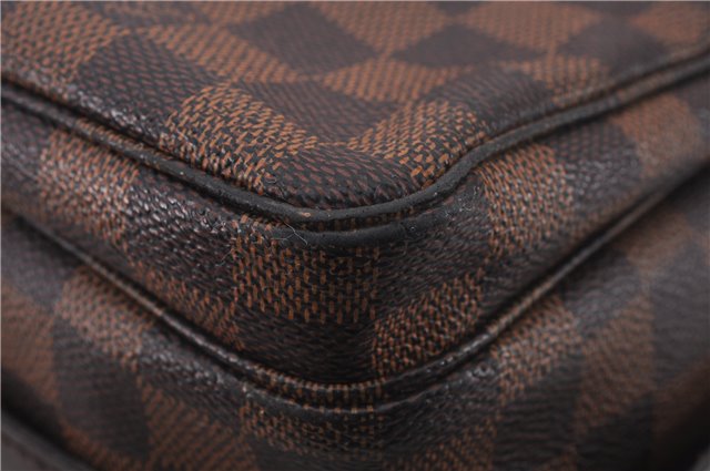 Authentic Louis Vuitton Damier Naviglio Shoulder Cross Body Bag N45255 LV 9552E