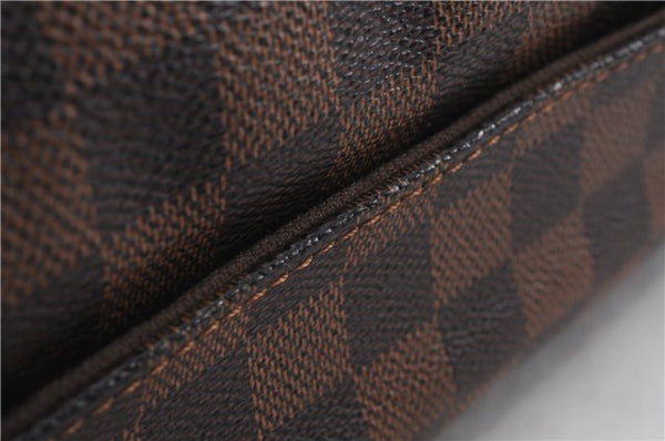 Authentic Louis Vuitton Damier Naviglio Shoulder Cross Body Bag N45255 LV 9552E