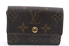 Authentic Louis Vuitton Monogram Porte Monnaie Plat Coin Case M61930 LV 9553C